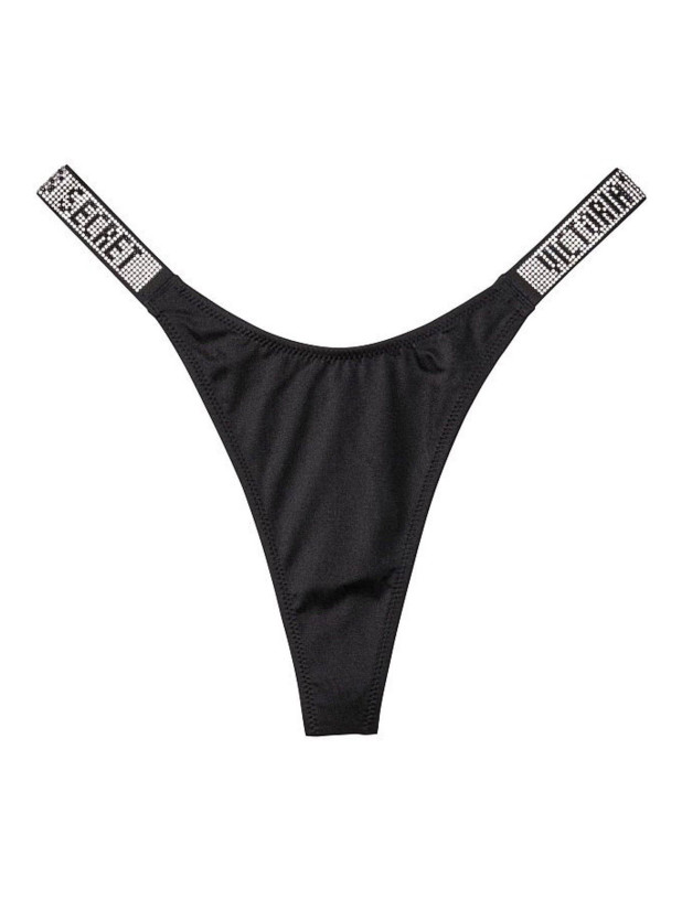 Купальник Пуш-ап со Стразами Victoria's Secret Shine Strap Bombshell Add-2-Cups Push-Up Bikini Top & Thong Bikini Bottom_3