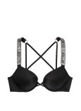 Купальник Пуш-ап со Стразами Victoria's Secret Shine Strap Bombshell Add-2-Cups Push-Up Bikini Top & Thong Bikini Bottom_2