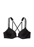 Купальник Пуш-ап со Стразами Victoria's Secret Shine Strap Bombshell Add-2-Cups Push-Up Bikini Top & Brazilian Bikini Bottom_2