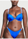 Купальник Пуш-ап зі Стразами Victoria's Secret Shine Strap Bombshell Add-2-Cups Push-Up Bikini Top & Thong Bikini Bottom_7