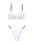 Купальник со Стразами Victoria's Secret Shine Strap Wicked Bikini Top & Brazilian Bottom_2