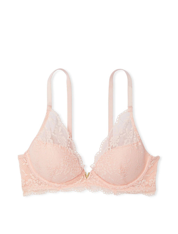 Мереживний Бюстгальтер Victoria's Secret Love Cloud Lace Lightly Lined Plunge Bra_3