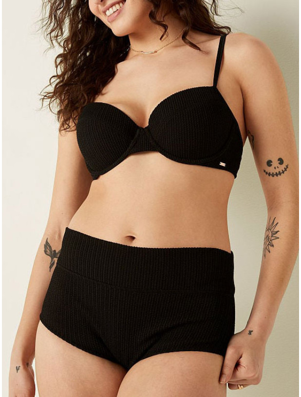 Купальник Victoria's Secret PINK Crinkle Push-Up Bikini Top & Crinkle High-Waist Shortie Bikini Bottom_7