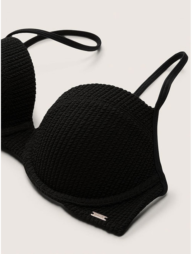 Купальник Victoria's Secret PINK Crinkle Push-Up Bikini Top & Crinkle High-Waist Shortie Bikini Bottom_2