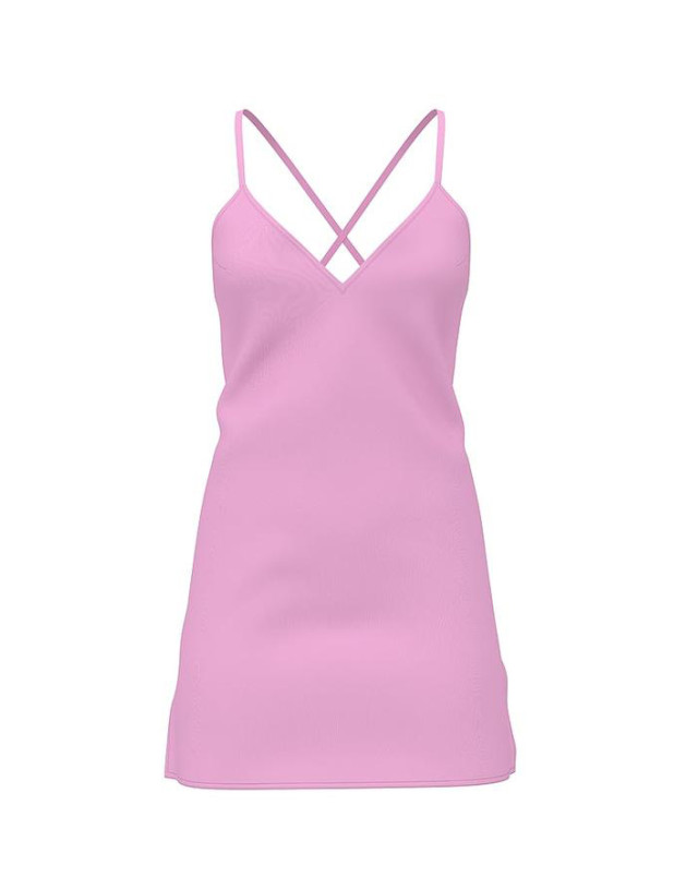 Нічна Сорочка Victoria's Secret Satin Open-Back Slip Dress_3