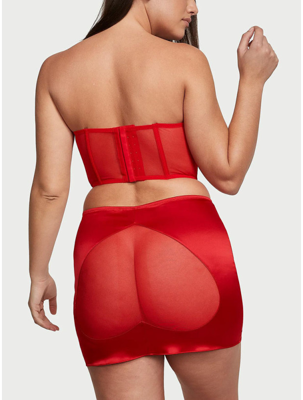 Набір Корсет та Спідниця Victoria's Secret Cheeky Heart Bustier Open-Back Mini Skirt Set_7