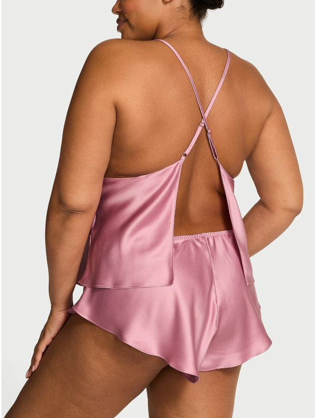 Піжама Victoria's Secret Satin Open-Back Cami & Shorts Set_2