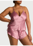 Піжама Victoria's Secret Satin Open-Back Cami & Shorts Set_1