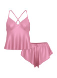Піжама Victoria's Secret Satin Open-Back Cami & Shorts Set_3