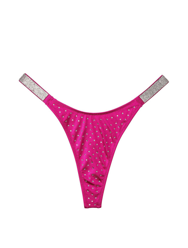 Купальник Пуш-ап зі Стразами Victoria's Secret Shine Strap Bombshell Push-Up Bikini Top & Shine Strap Thong Bikini Bottom_3