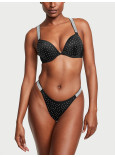 Купальник Пуш-ап со Стразами Victoria's Secret Shine Strap Bombshell Add-2-Cups Push-Up Bikini Top & Thong Bikini Bottom_2