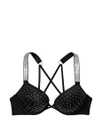 Купальник Пуш-ап со Стразами Victoria's Secret Shine Strap Bombshell Add-2-Cups Push-Up Bikini Top & Thong Bikini Bottom_5