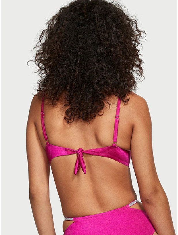 Купальник зі Стразами Victoria's Secret Very Sexy Shine Trim Push-Up Bikini Top & Double Shine Strap Brazilian Bikini Bottom_8