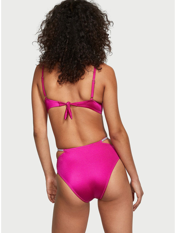 Купальник зі Стразами Victoria's Secret Very Sexy Shine Trim Push-Up Bikini Top & Shine Strap High-Waist Cheeky Bikini Bottom_2