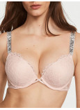 Комплект Білизни зі Стразами Victoria's Secret Very Sexy Bombshell Add-2-Cups Lace Shine Strap Push-Up Bra & Shine Strap Lace Thong Panty_2