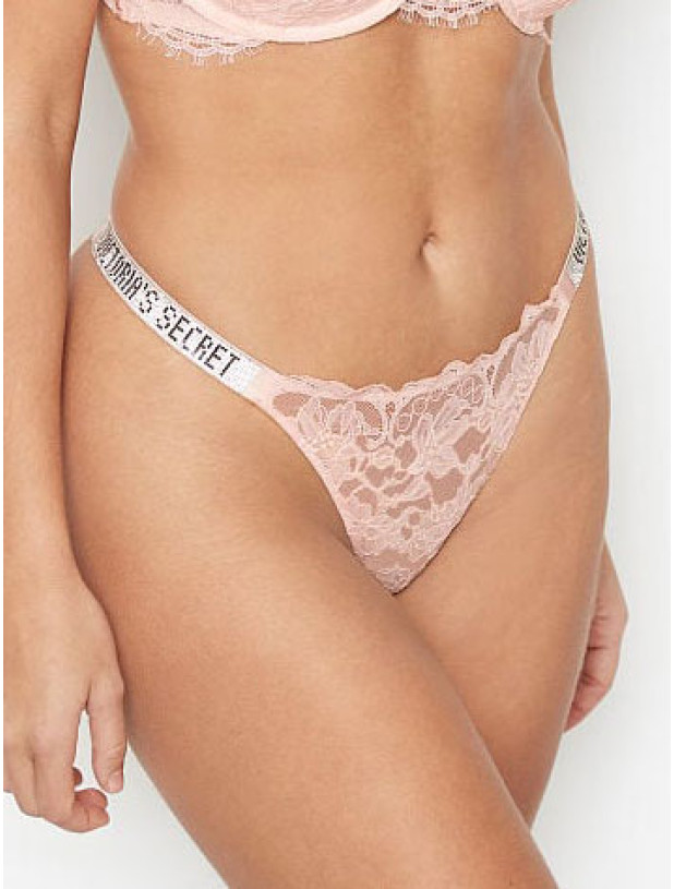 Комплект Білизни зі Стразами Victoria's Secret Very Sexy Bombshell Add-2-Cups Lace Shine Strap Push-Up Bra & Shine Strap Lace Thong Panty_6