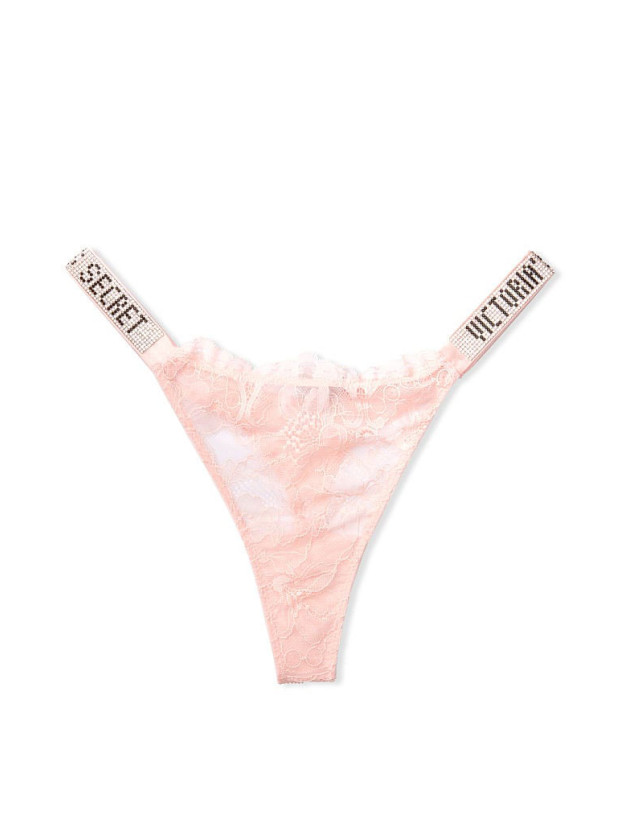 Комплект Білизни зі Стразами Victoria's Secret Very Sexy Bombshell Add-2-Cups Lace Shine Strap Push-Up Bra & Shine Strap Lace Thong Panty_4