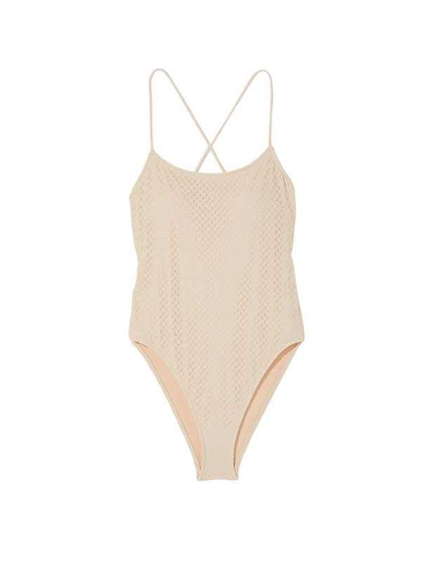 Суцільний Купальник Монокіні В'язаний Victoria's Secret Essential Scoop One-Piece Swimsuit in Crochet_2