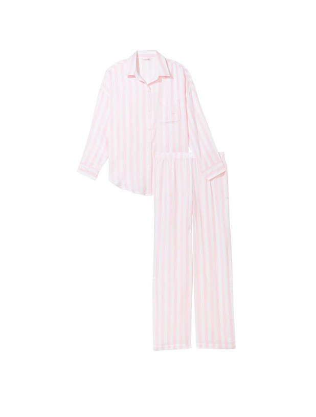 Піжама Victoria's Secret Cotton-Modal Long Pajama Set_3