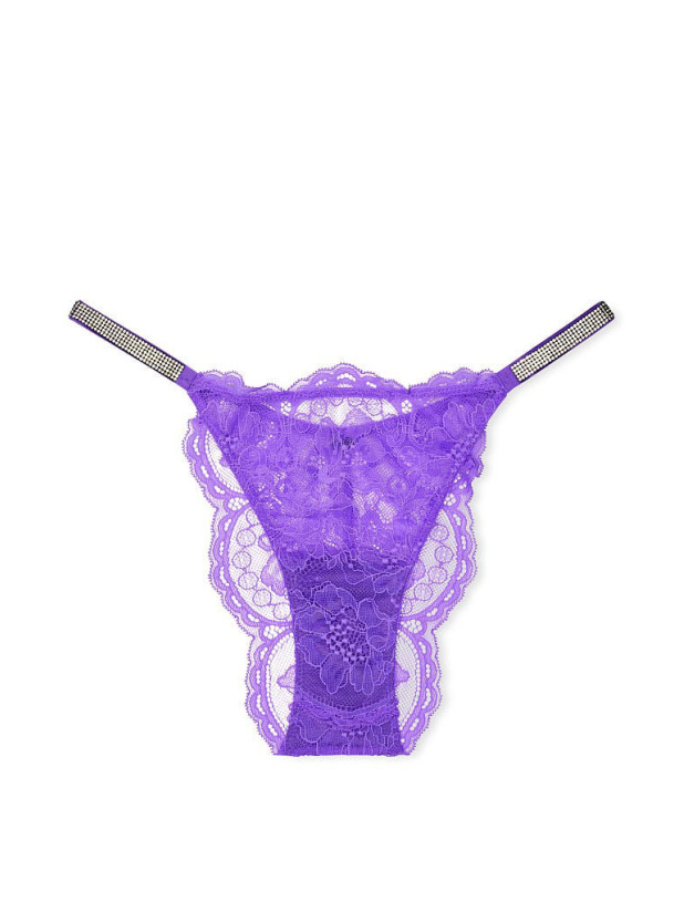 Трусики зі Стразами Бразиліани Victoria's Secret Very Sexy Shine Strap Brazilian Crotchless Panty_3