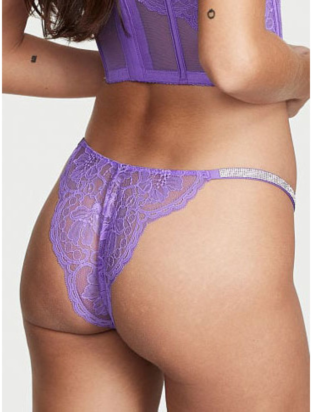Трусики зі Стразами Бразиліани Victoria's Secret Very Sexy Shine Strap Brazilian Crotchless Panty_2