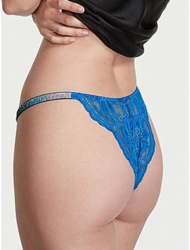 Трусики зі Стразами Бразиліани Victoria's Secret Very Sexy Shine Strap Brazilian Crotchless Panty_2