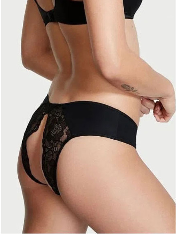 Трусики с Открытым Доступом Victoria's Secret Very Sexy Micro Lace Crotchless Cheeky Panty_2