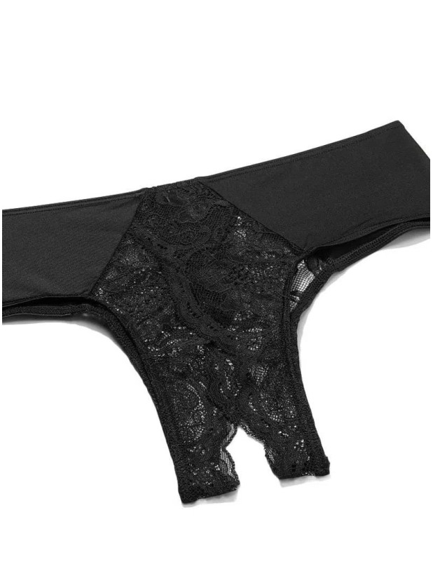 Трусики с Открытым Доступом Victoria's Secret Very Sexy Micro Lace Crotchless Cheeky Panty_4