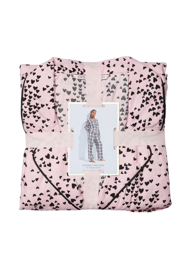 Піжама Фланелева Victoria's Secret Flannel Long Pajama Set_4