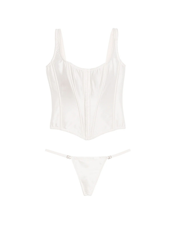 Набір Корсет і Трусики Victoria's Secret Very Sexy Classic Silk Corset Set_3