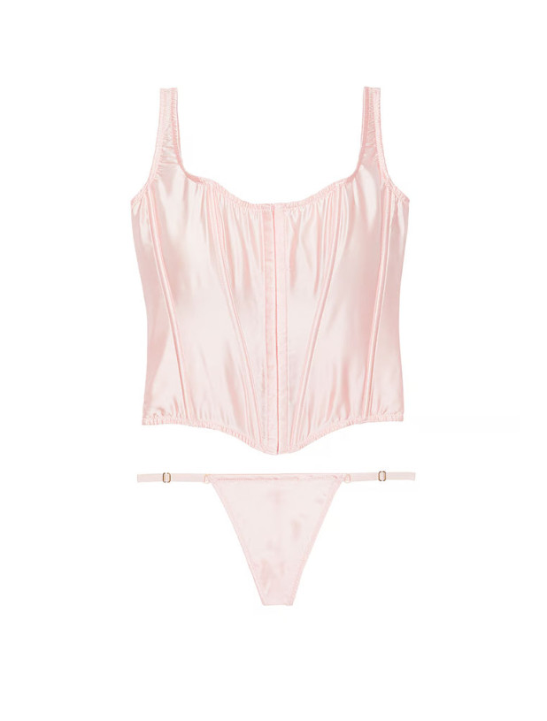 Набір Корсет і Трусики Victoria's Secret Very Sexy Classic Silk Corset Set_3