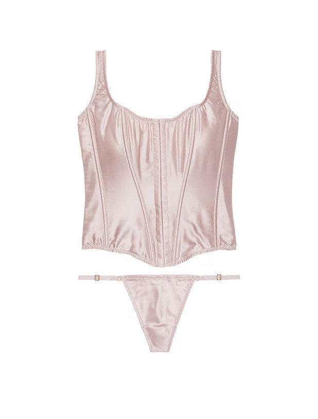 Набір Корсет і Трусики Victoria's Secret Very Sexy Classic Silk Corset Set_2