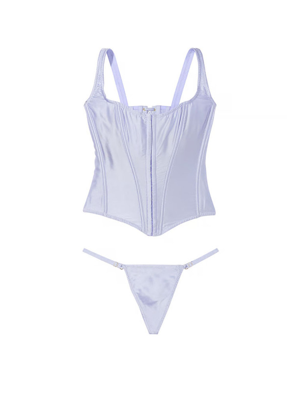 Набір Корсет і Трусики Victoria's Secret Very Sexy Classic Silk Corset Set_3