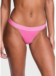 Бавовняні Трусики Бікіні Victoria's Secret Cotton Logo Tanga Bikini Panty_1