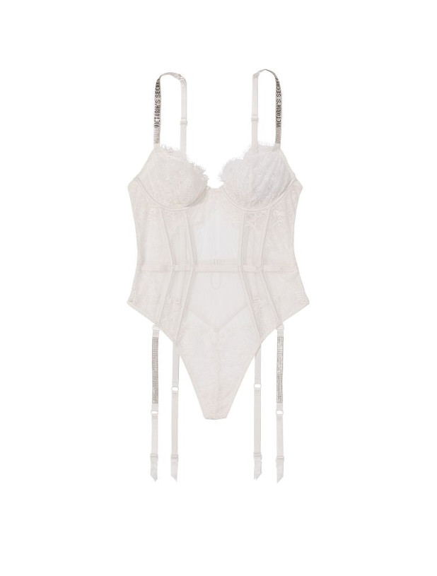 Боди Тедди со Стразами Victoria's Secret Very Sexy Demi Teddy with Shine Straps & Garters_3