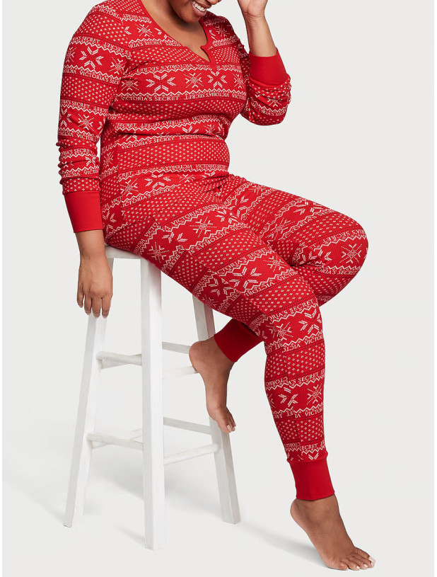 Піжама Victoria's Secret Thermal Long Pajama Set_3