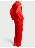 Піжама Victoria's Secret Signature Satin Heart Long Pajama Set_2