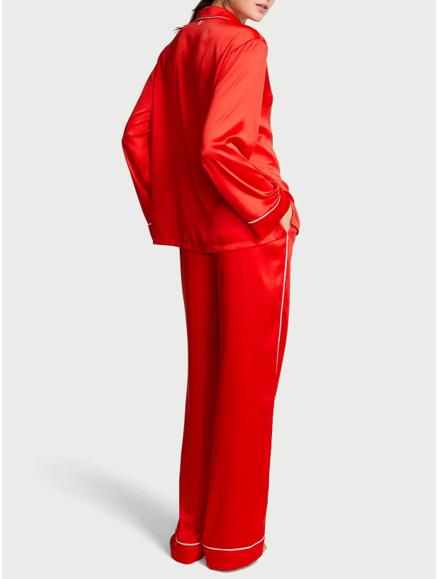 Піжама Victoria's Secret Signature Satin Heart Long Pajama Set_2
