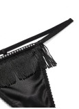 Комплект Білизни Victoria's Secret Very Sexy Fringe Open Quarter Cup Bra & Fringe V-string Panty_9