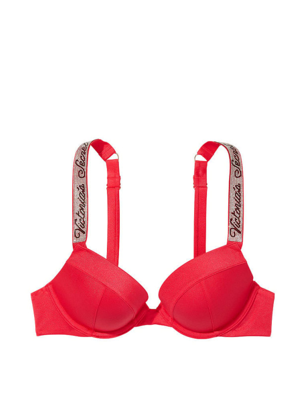 Купальник зі Стразами Victoria's Secret Shine Strap Sexy Tee Push-Up Bikini Top & Shine Strap Brazilian Bikini Bottom_2