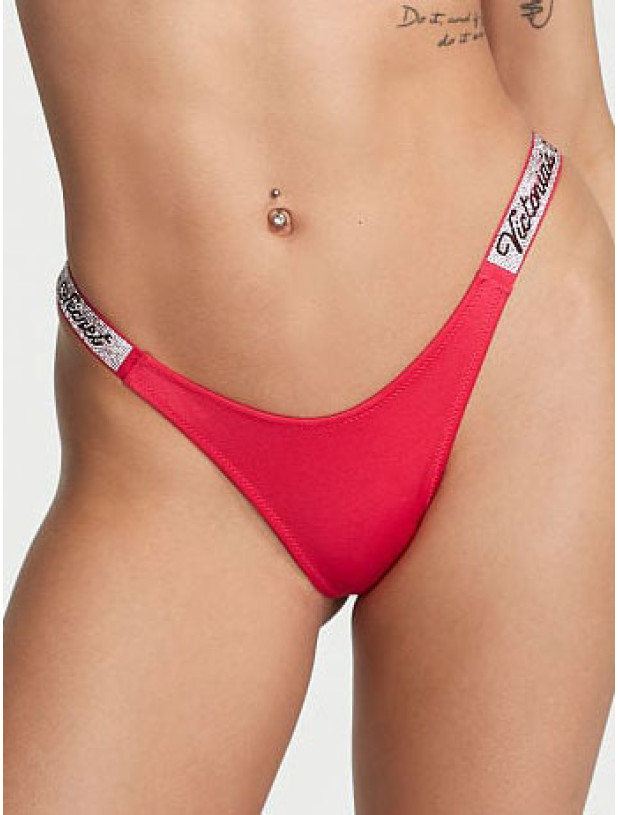 Купальник зі Стразами Victoria's Secret Shine Strap Sexy Tee Push-Up Bikini Top & Shine Strap Brazilian Bikini Bottom_8