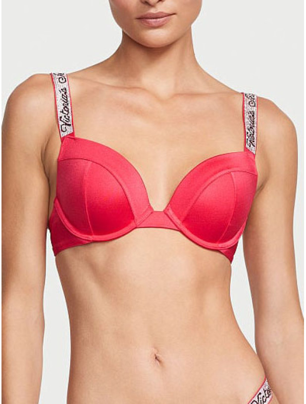 Купальник зі Стразами Victoria's Secret Shine Strap Sexy Tee Push-Up Bikini Top & Shine Strap Brazilian Bikini Bottom_4