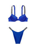 Купальник зі Стразами Victoria's Secret Shine Strap Sexy Tee Push-Up Bikini Top & Shine Strap Brazilian Bikini Bottom_3