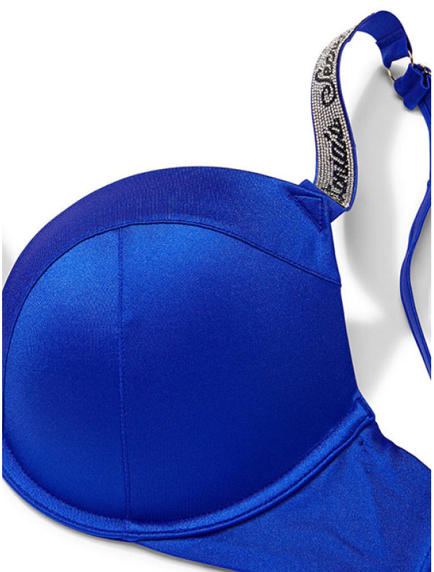 Купальник зі Стразами Victoria's Secret Shine Strap Sexy Tee Push-Up Bikini Top & Shine Strap Brazilian Bikini Bottom_5