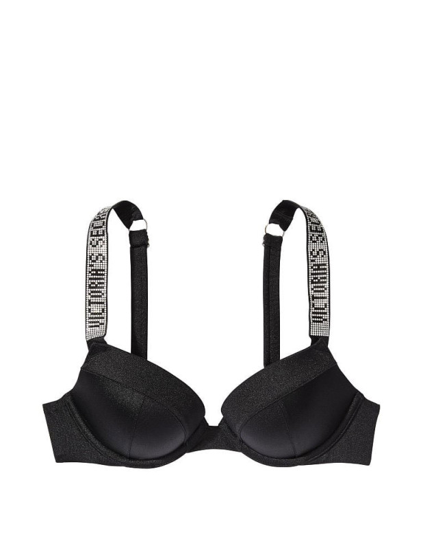 Купальник со Стразами Victoria's Secret Shine Strap Sexy Tee Push-Up Bikini Top & Bikini Brazilian Shine Strap_4