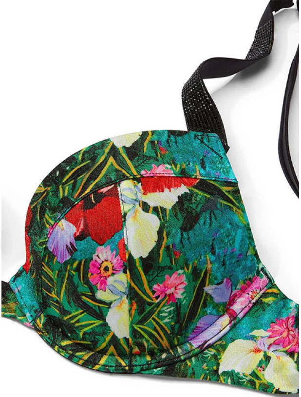 Купальник Пуш-ап со Стразами Victoria's Secret Shine Strap Sexy Tee Push-Up Bikini Top & Bikini Bottom Brazilian Shine Strap_5