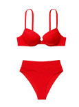 Купальник Пуш-ап Victoria's Secret Mix-and-Match Sexy Tee Push-Up Bikini Top & Mix-and-Match Crossover High-Waist Bikini Bottom_2