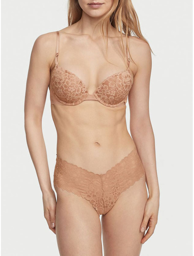 Трусики Стрінги Мереживні Victoria's Secret The Lacie High-Leg Thong Panty_2