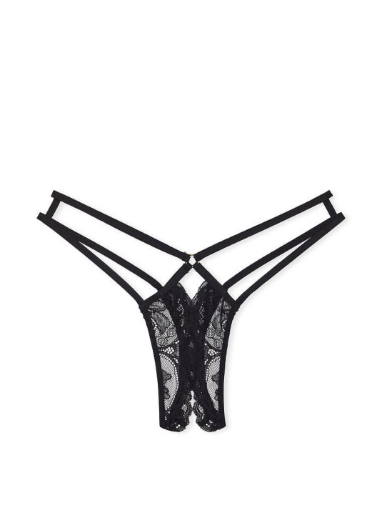 Трусики Victoria's Secret Very Sexy Strappy Lace Crotchless Thong Panty