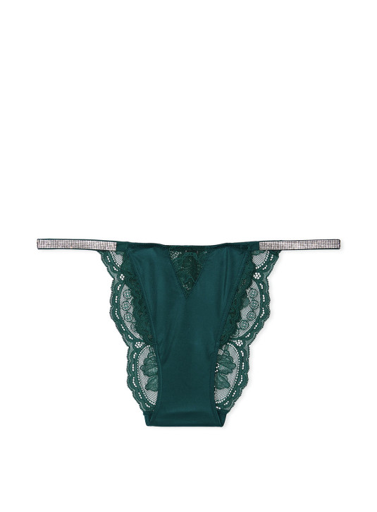 Трусики Чікіні зі Стразами Victoria's Secret Very Sexy Micro Lace Shine Strap Cheekini Panty